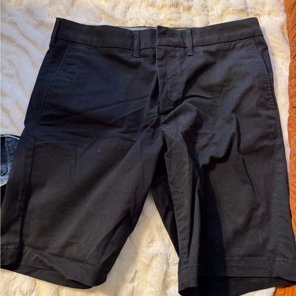 Men's Black Shorts and khaki